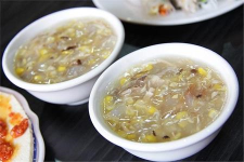 Cháo nấm ngô non 